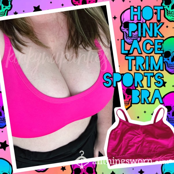 Hot Pink Wireless Bralette - Includes Wear & U.S. Shipping