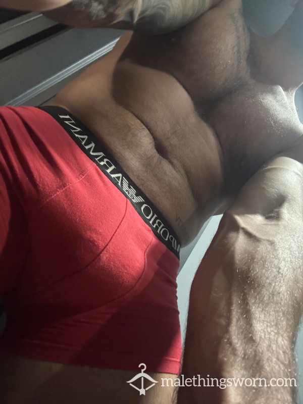 Hot Red Underwear Armani