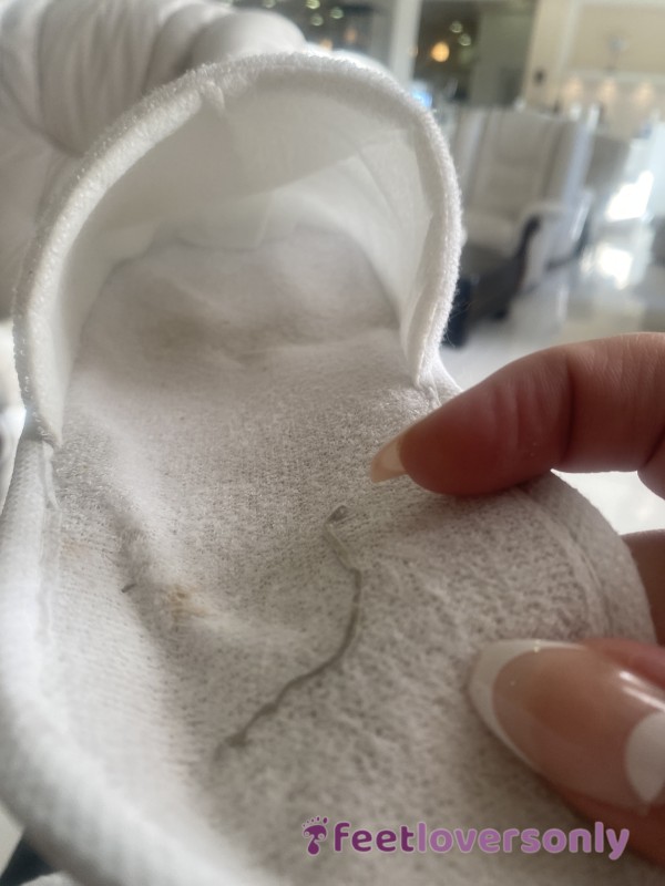 Hotel Slippers Worn Barefoot All Week- Through P**ls /sand /s** /toilet