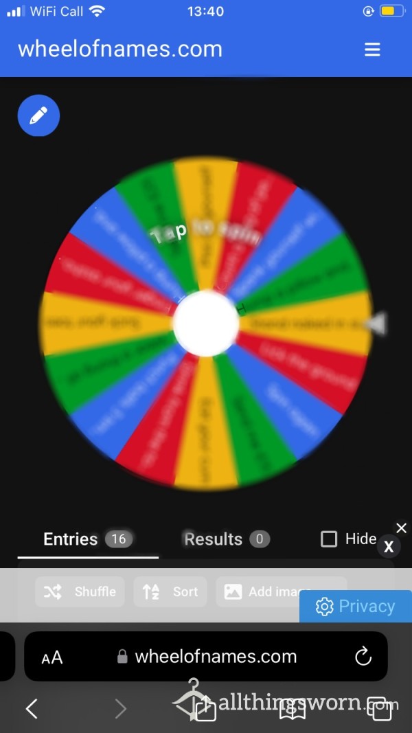 How Lucky Do You Feel? Do You Dare Spin My Wheel 😏