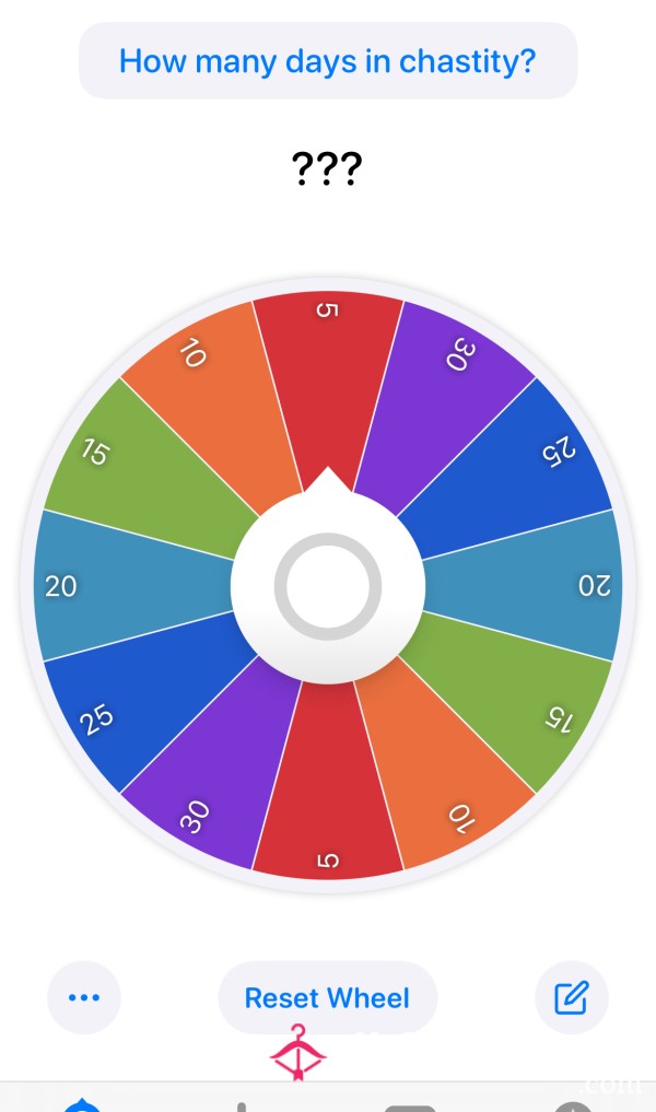 How Many Days In Chastity Wheel Spin!