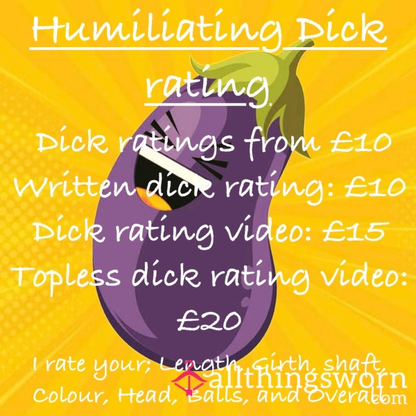 Humiliation D*ck Rating