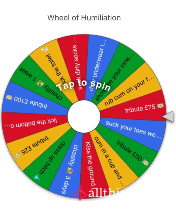 Humiliation Spin The Wheel