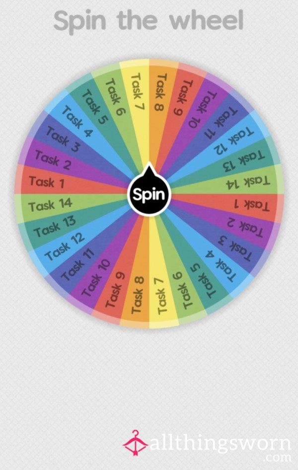 Humiliation Task Spin The Wheel