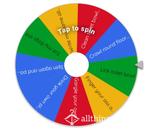 Humiliation Task Wheel