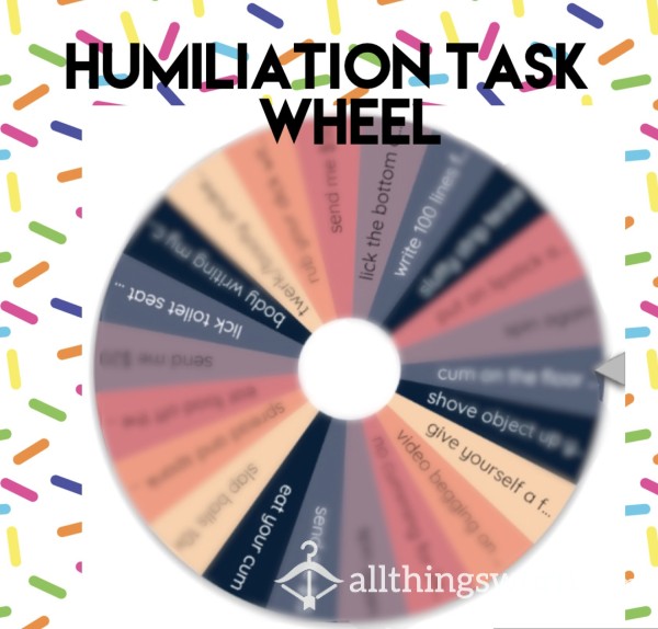 😈Humiliation Task Wheel😈