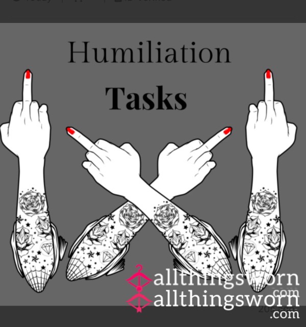 Humiliation Tasks