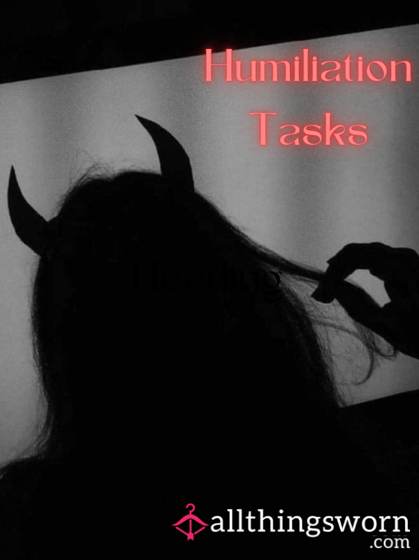 Humiliation Tasks