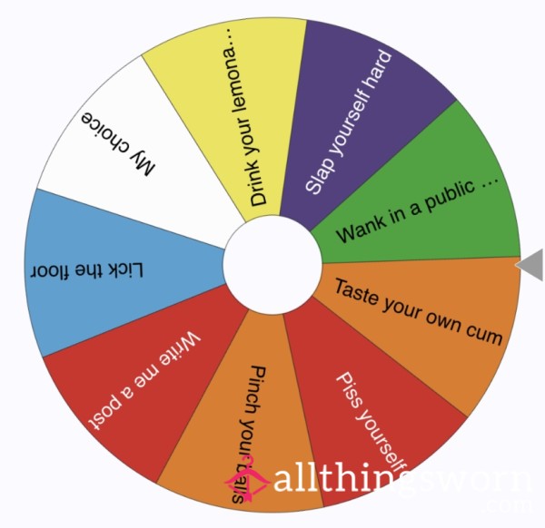 Humiliation Tasks- Spin The Wheel😈