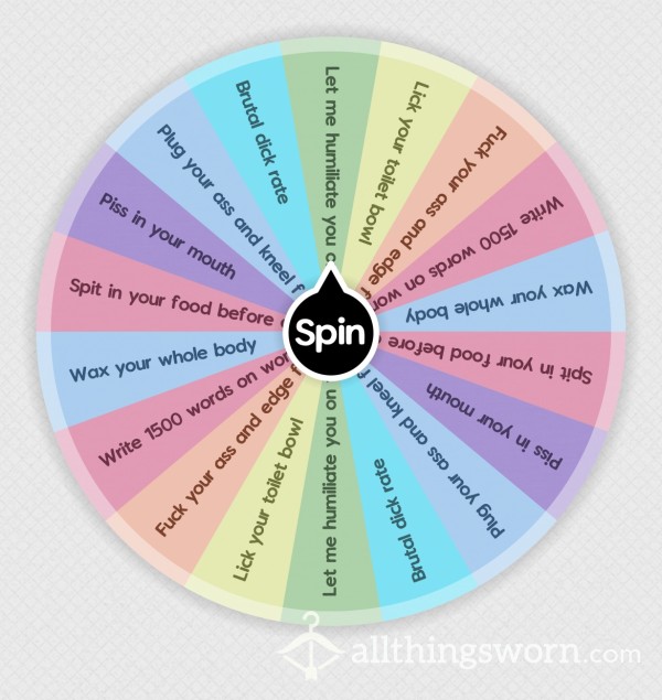 Humiliation Tasks Wheel