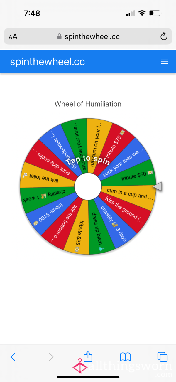 Humiliation Wheel Spin