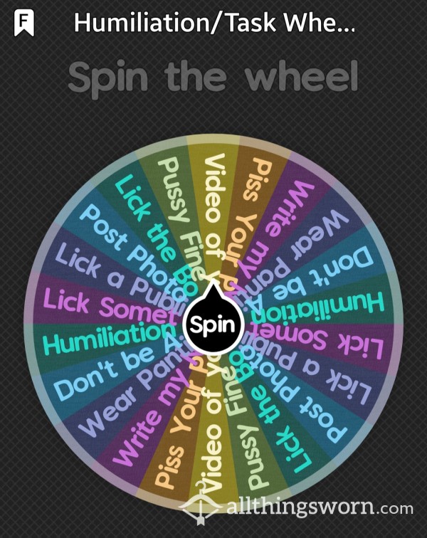 Humiliation/Task Wheel!