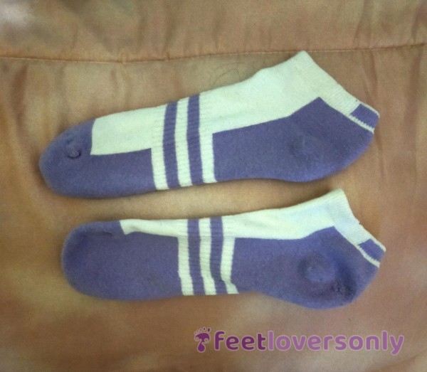 My White And Purple Socks.