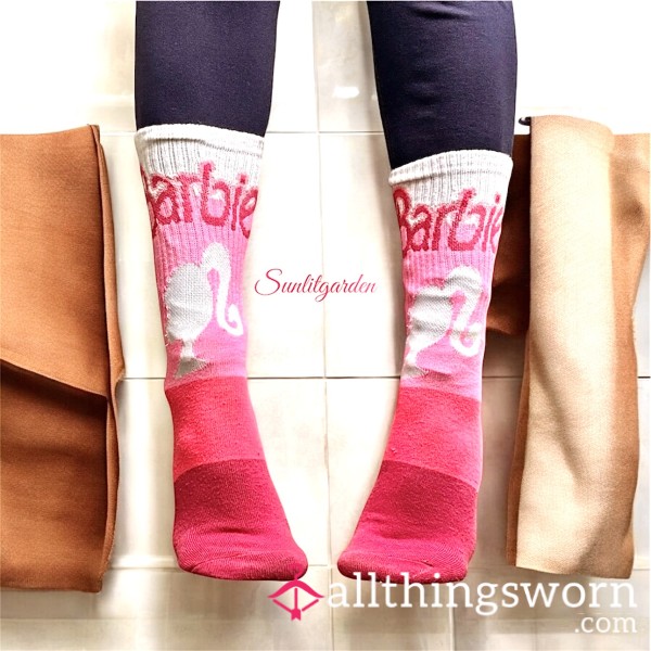 I'm A Barbie Girl, In The Barbie World 💗🎀 Barbie Crew Socks