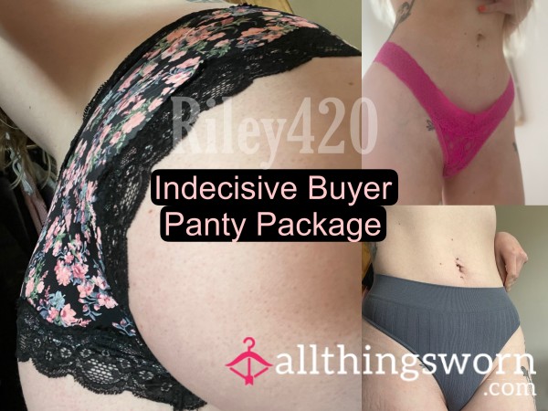 Indecisive Buyers Panty Package - 3 Pairs!