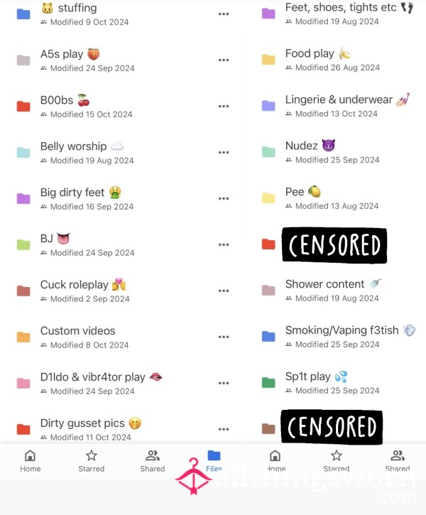 💦 Individual Google Drive Folders From A 5”11 BBW With Size 11 Feet 💦