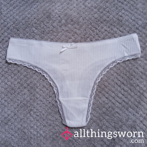 Innocent White Thong🌷size 14 Uk