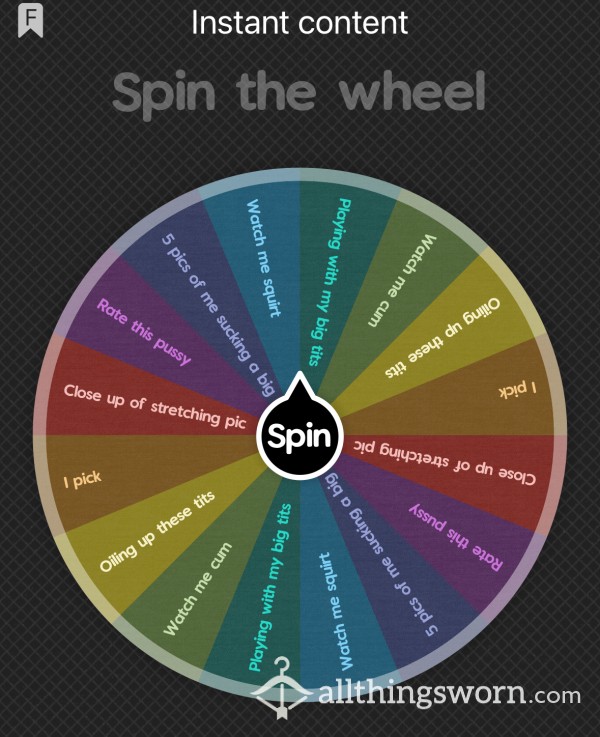 Instant Content Wheel