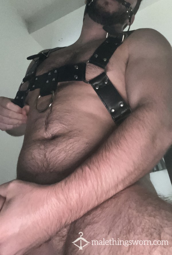 Intense BDSM Wank With Ball Gag