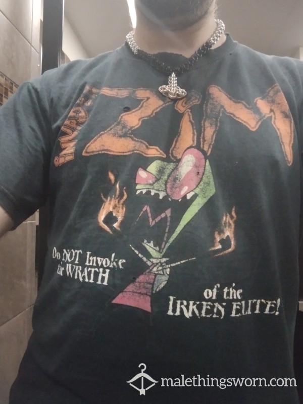 Invader Zim Tee Shirt, Well-worn, 2 Days, Gym