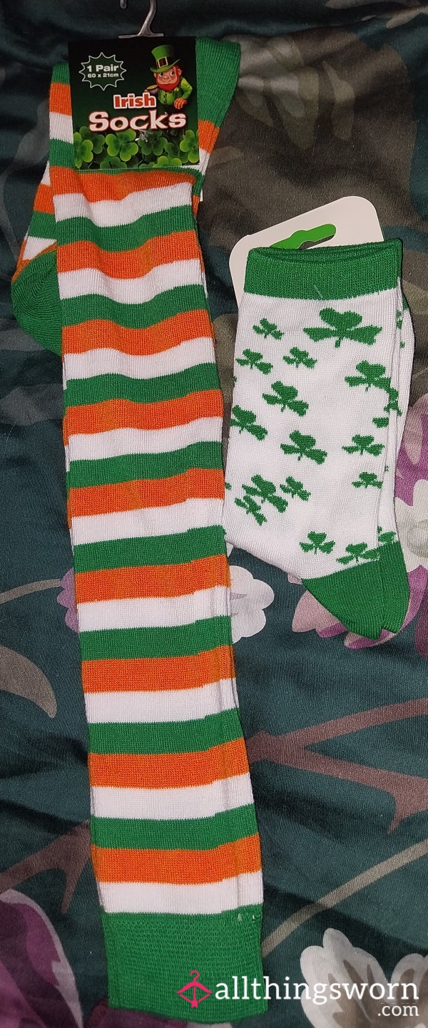 🇮🇪 Irish Girl's St Patricks Day Socks 🇮🇪