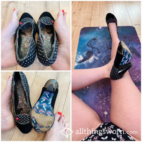 Irregular Choice Ladybird Black Heels