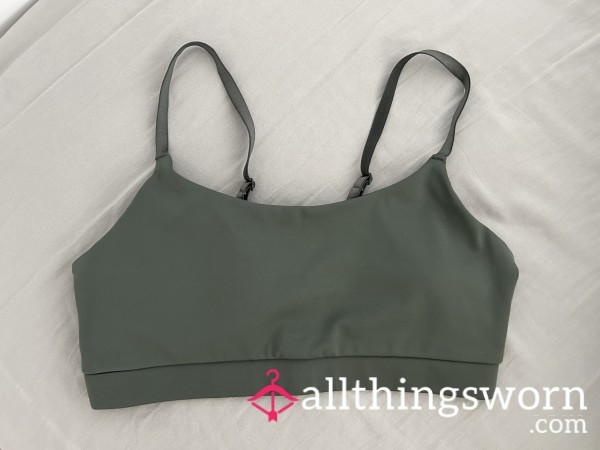 Israeli Soldier's Olive Sports Bra Worn Under IDF Uniform