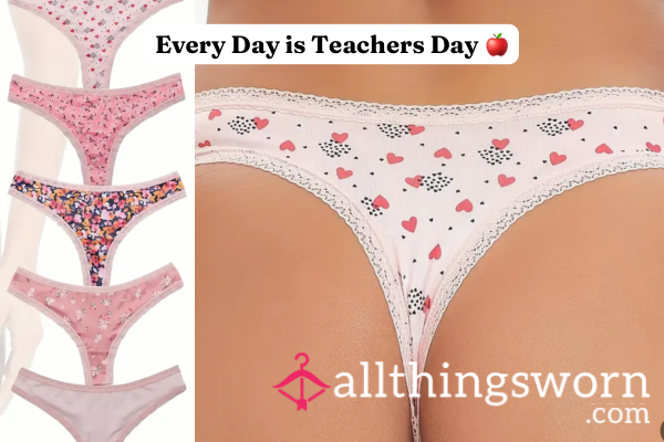 𝚃𝙴𝙰𝙲𝙷𝙴𝚁𝚂 𝚂𝙰𝚃𝙸𝙽 𝚃𝙷𝙾𝙽𝙶𝚂- POV You’re Caught Sniffing Teacher’s Thong ❦ 48 Hour Wear