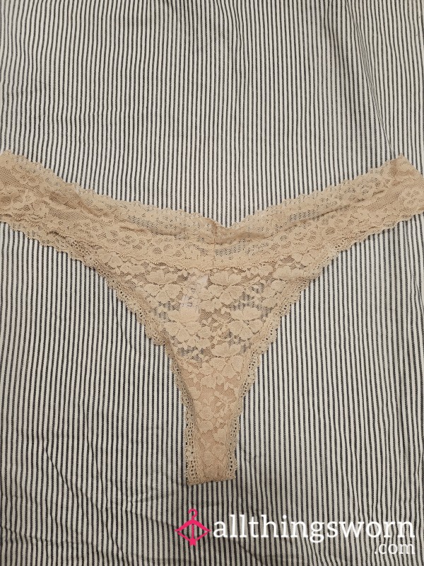 Ivory Lace Thong