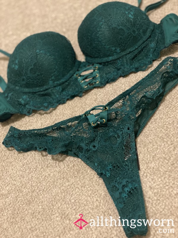 Jade Green Lace Set