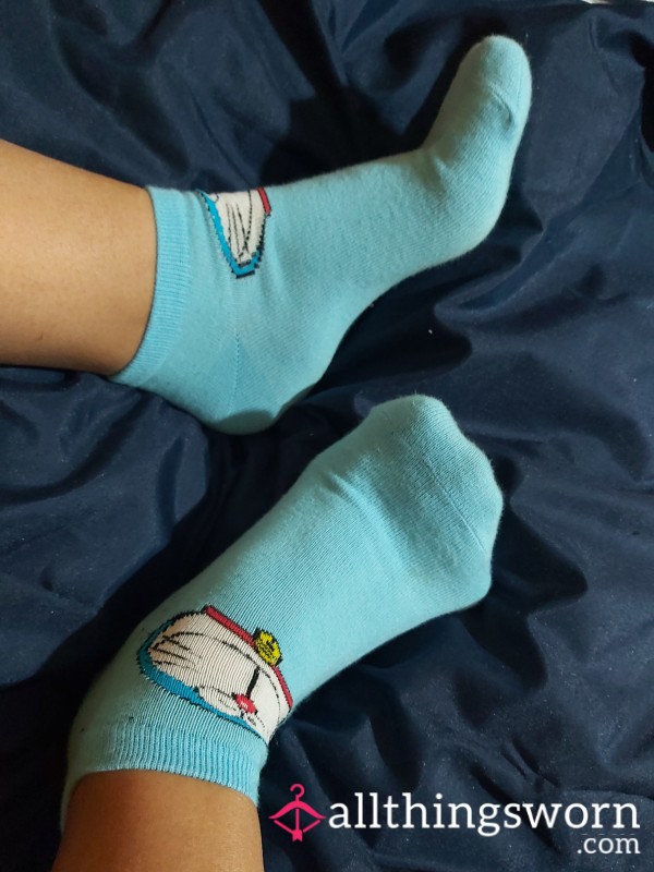 Japanese Doraemon Blue Cat Socks