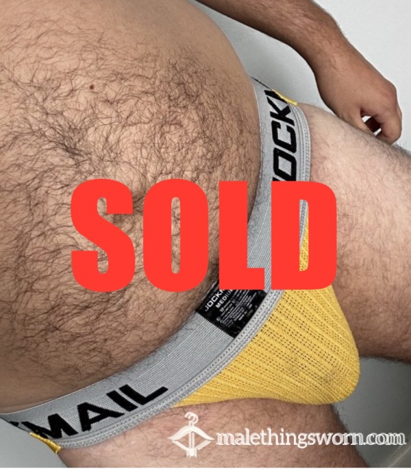 Jockmail Heavily Used Yellow Jockstrap