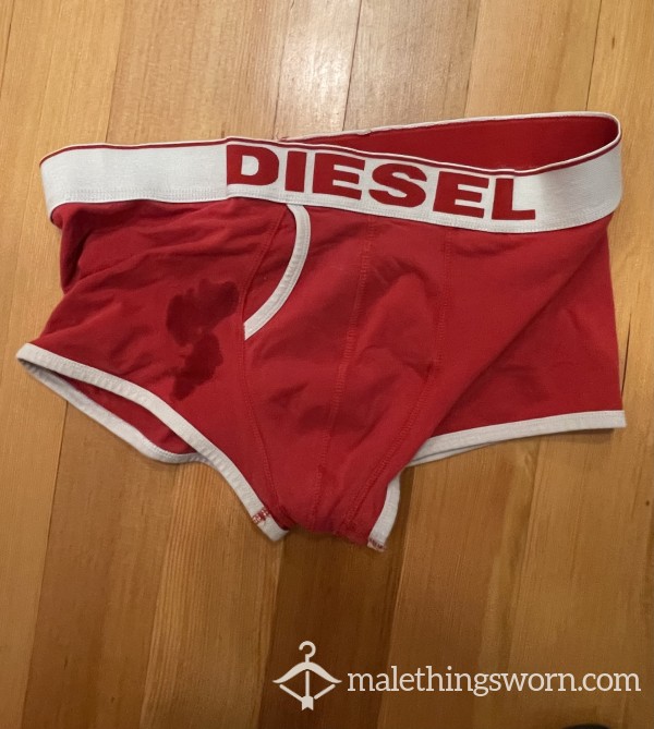 Jock’s Closet Jerkoff On Red Diesel Trunks 💦 🩲