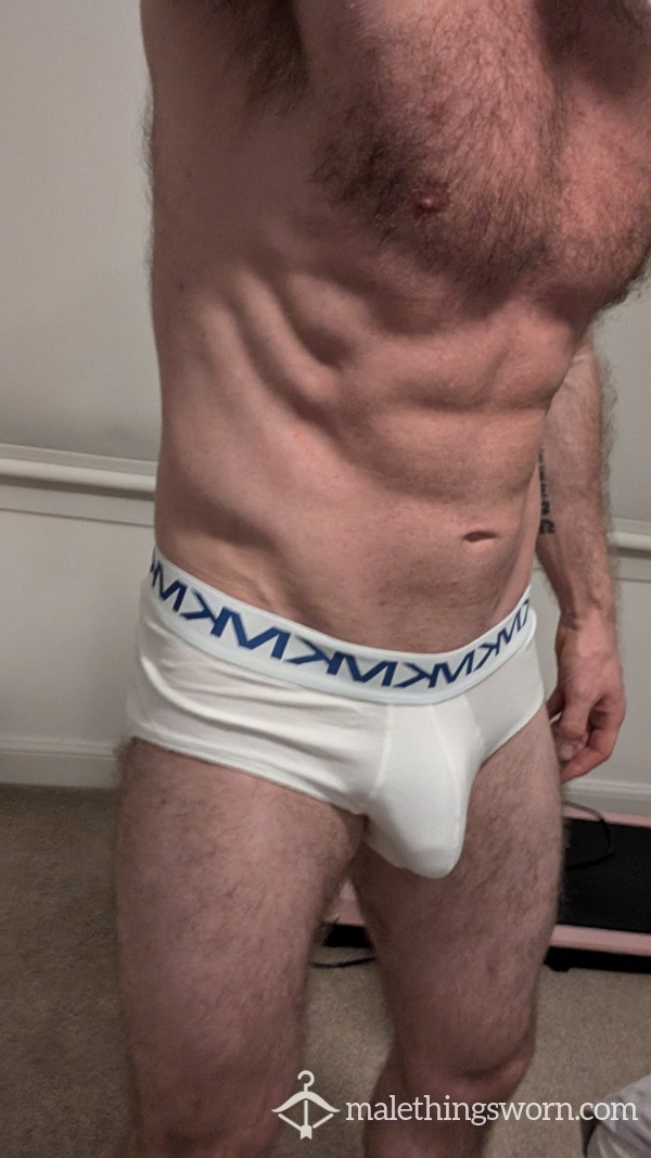 John's White Michael Kors Briefs Large