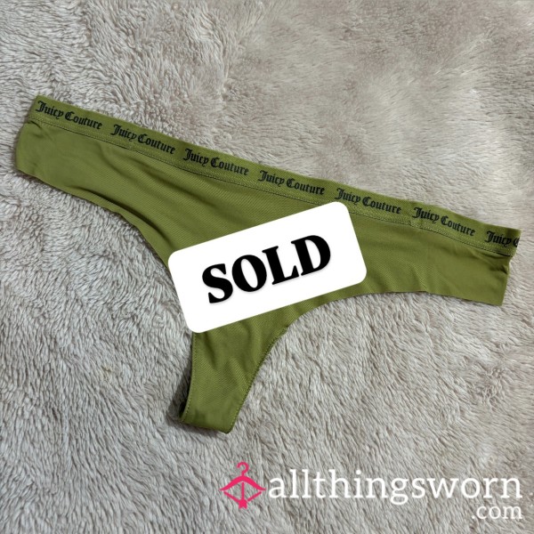 Juicy Couture Green Thong ✨