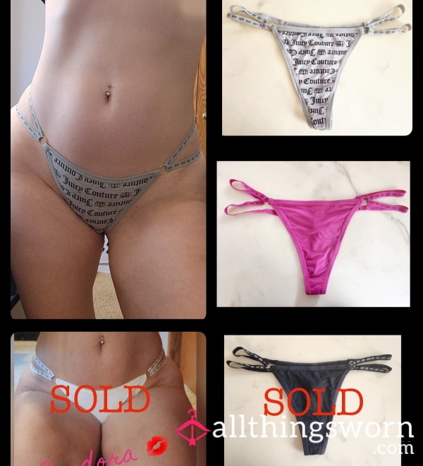 Juicy Couture Strappy Nylon Thongs