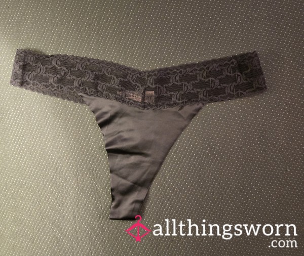 Juicy Couture Thong Satin Panties.