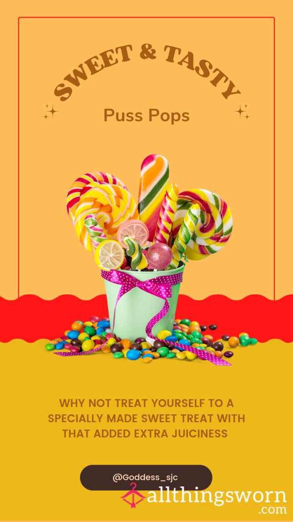 🍭 2 JUICY PUSS POPS NOW AVAILABLE 🍭