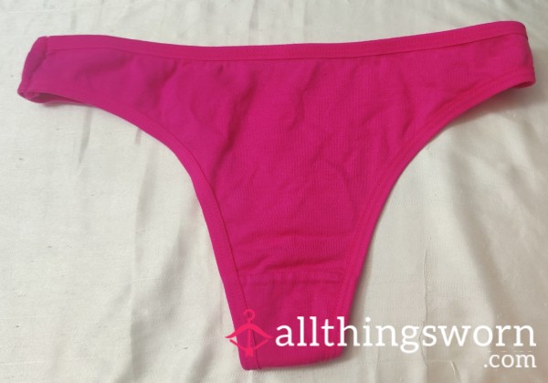 Just A Basic Pink Thong Panty