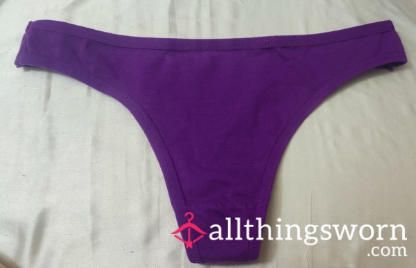 Just A Basic Purple Thong