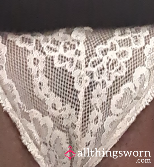 Just For You, White Lacey Panties Fun