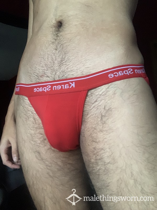 Karen Space Red Jock Strap