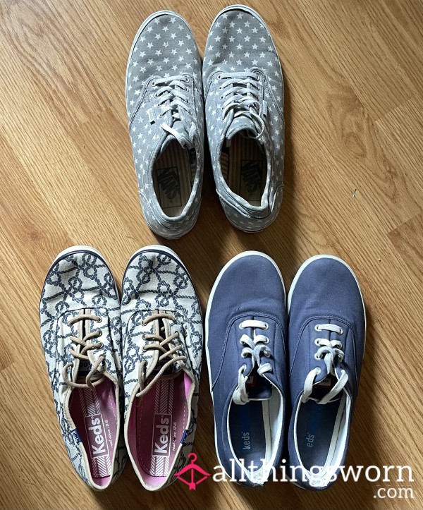 Keds & Vans Stinky Sneakers Your Choice - Worn Barefoot