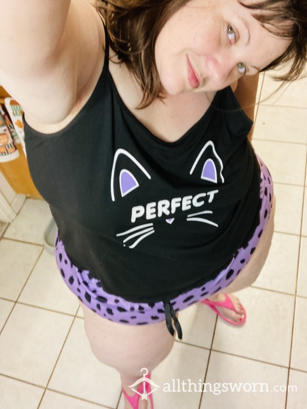 Kitty Tank & Booty Shorts Set