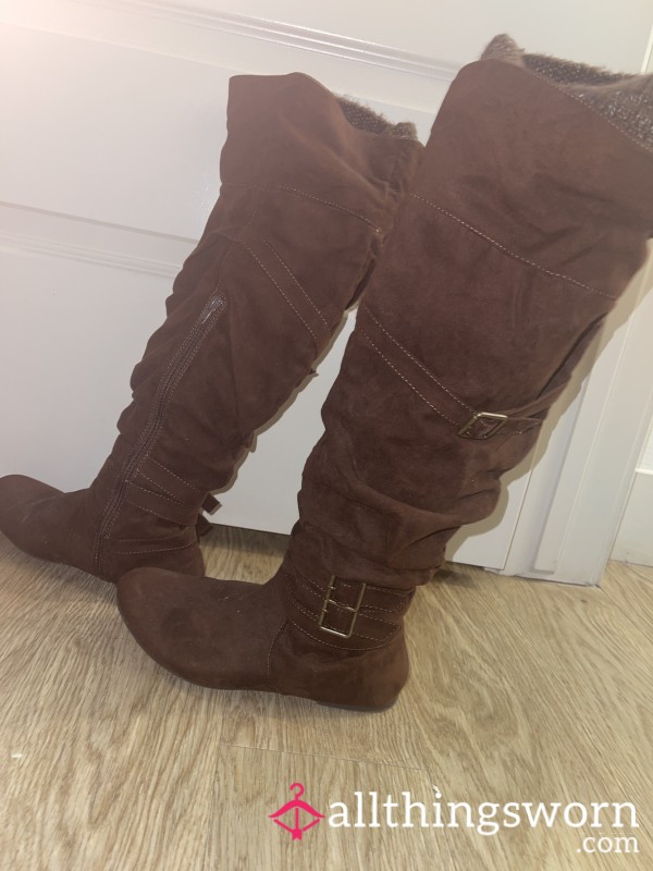 Knee High Brown Boots