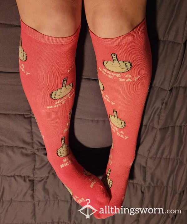 Knee High Funny Sarcastic Socks