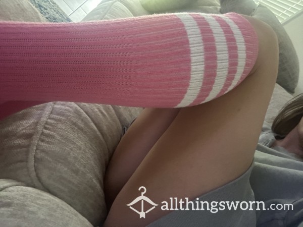 Knee High Pink Socks