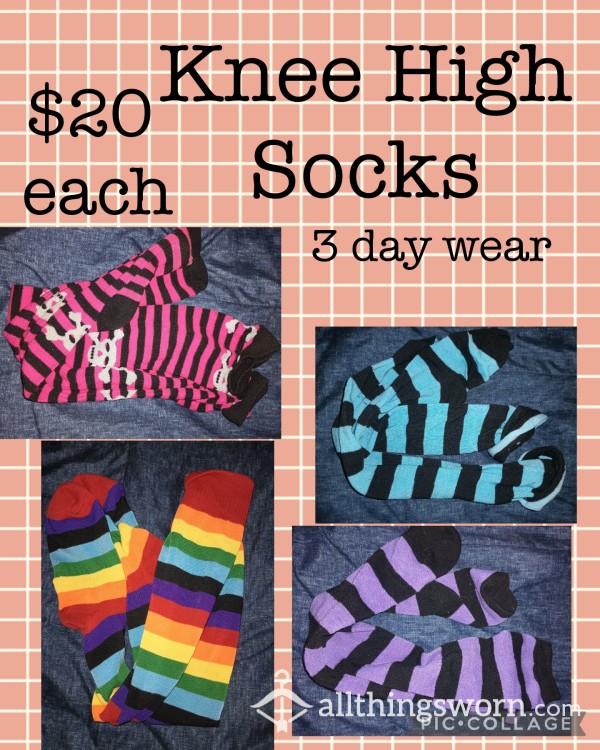 Knee High Socks! *Free Shipping & Tracking*pu**y Pop*