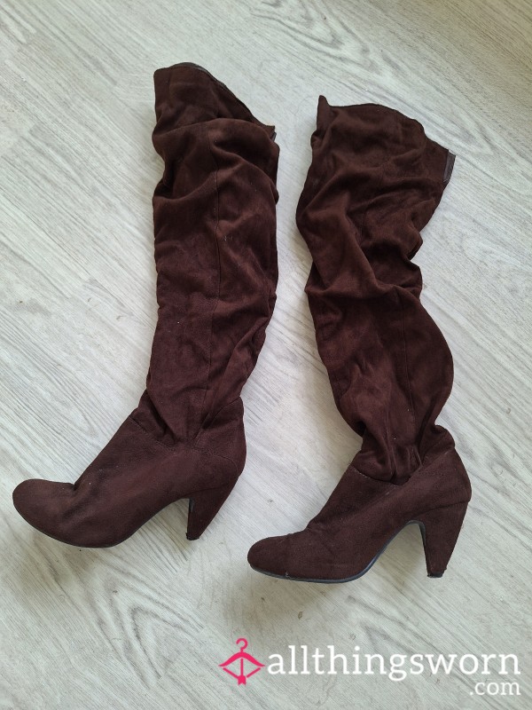 Knee High Suede Boots