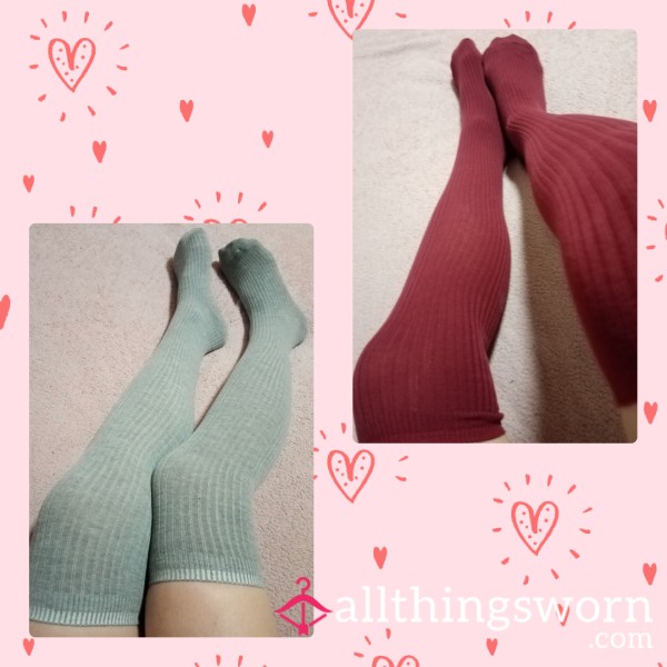 Knee-high Cotton Socks